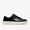 Mens Goswell Tie Black Leather Sneaker Mens Goswell Tie Black Leather Sneaker