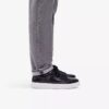 Mens Goswell Tie Black Leather Sneaker Mens Goswell Tie Black Leather Sneaker