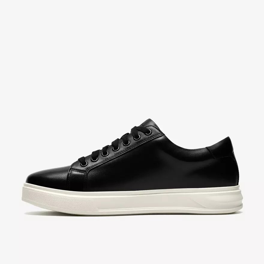 Mens Goswell Tie Black Leather Sneaker Mens Goswell Tie Black Leather Sneaker