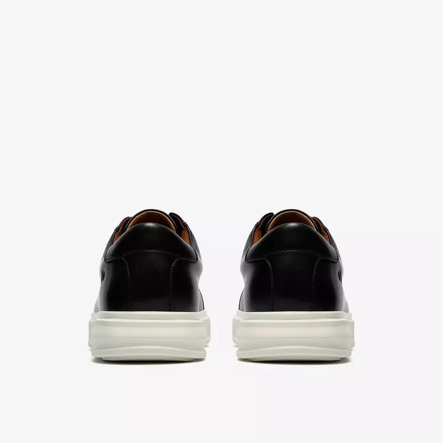 Mens Goswell Tie Black Leather Sneaker Mens Goswell Tie Black Leather Sneaker