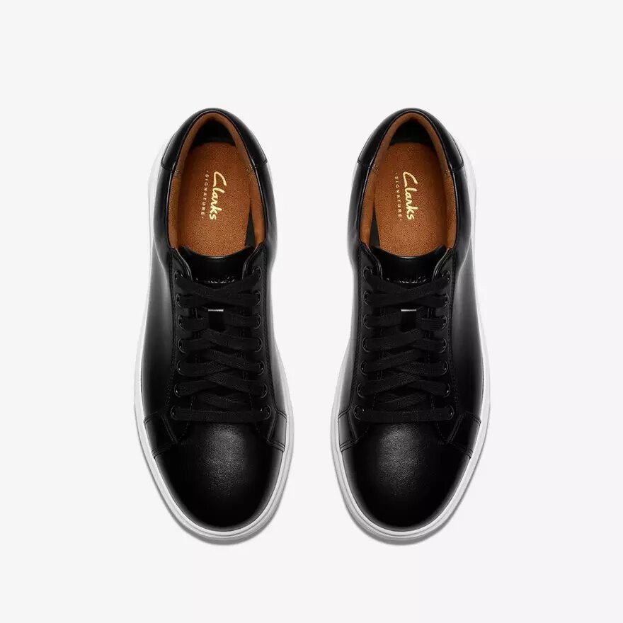 Mens Goswell Tie Black Leather Sneaker Mens Goswell Tie Black Leather Sneaker