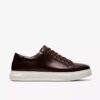 Mens Goswell Tie Brown Leather Sneakers Mens Goswell Tie Brown Leather Sneakers