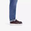 Mens Goswell Tie Brown Leather Sneakers Mens Goswell Tie Brown Leather Sneakers