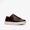 Mens Goswell Tie Brown Leather Sneakers Mens Goswell Tie Brown Leather Sneakers