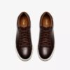 Mens Goswell Tie Brown Leather Sneakers Mens Goswell Tie Brown Leather Sneakers
