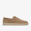 Mens Lockford Boat Dark Sand Suede Boat Shoe