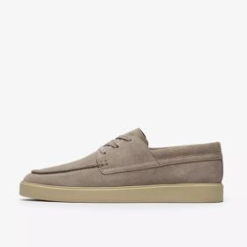 Mens Lockford Boat Grey Suede Boat Shoes