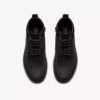 Mens Maplewalk Rise Black Leather Ankle Boots