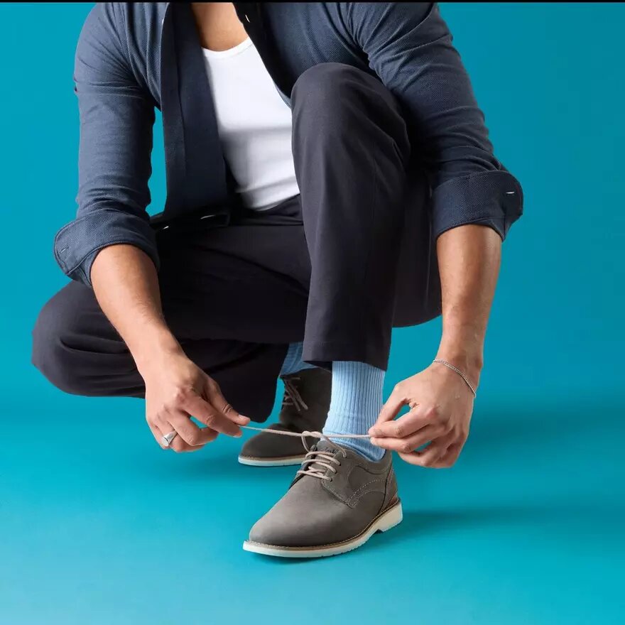 Mens Monahan Plain Stone Nubuck Oxfords Mens Monahan Plain Stone Nubuck Oxfords