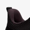 Mens Motion Trek in Black Knit Sneakers