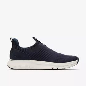 Mens Motion Trek in Navy Knit Sneakers