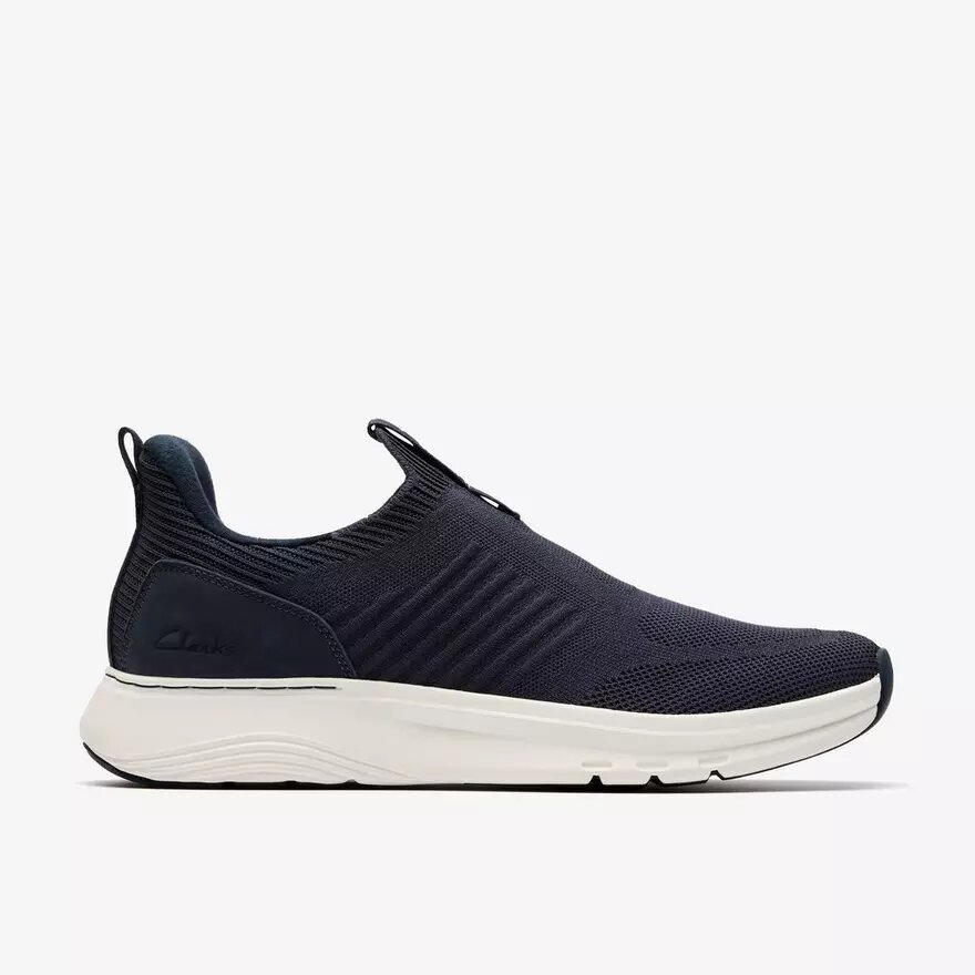 Mens Motion Trek in Navy Knit Sneakers Mens Motion Trek in Navy Knit Sneakers