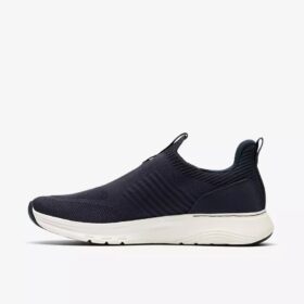 Mens Motion Trek in Navy Knit Sneakers