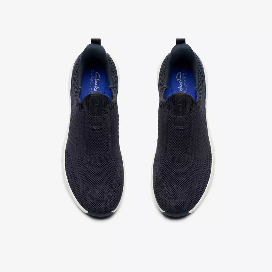 Mens Motion Trek in Navy Knit Sneakers Mens Motion Trek in Navy Knit Sneakers