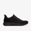 Mens Motion Trek Lt Black Knit Sneakers Mens Motion Trek Lt Black Knit Sneakers