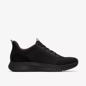 Mens Motion Trek Lt Black Knit Sneakers