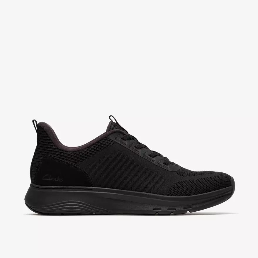 Mens Motion Trek Lt Black Knit Sneakers Mens Motion Trek Lt Black Knit Sneakers