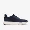 Mens Motion Trek Lt Navy Knit Sneakers
