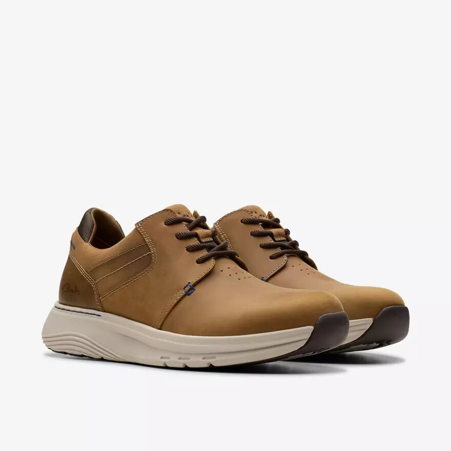 Mens Motion Trek Pt Dark Tan Leather Sneaker Mens Motion Trek Pt Dark Tan Leather Sneaker