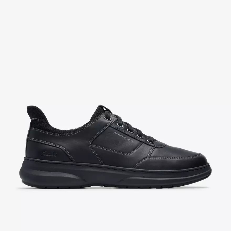 Mens Mullan Easy Black Leather Shoes Mens Mullan Easy Black Leather Shoes