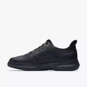 Mens Mullan Easy Black Leather Shoes