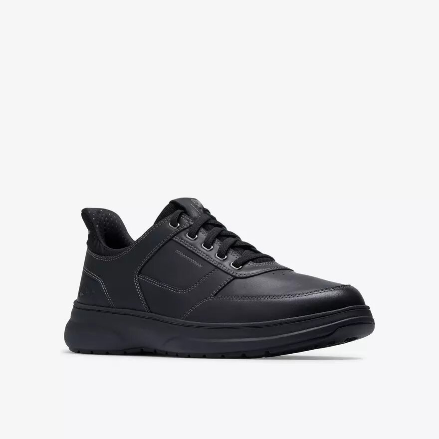 Mens Mullan Easy Black Leather Shoes Mens Mullan Easy Black Leather Shoes