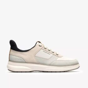 Mens Mullan Easy White Combination Lace up Shoes