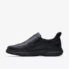 Mens Mullan Step Black Leather Shoes