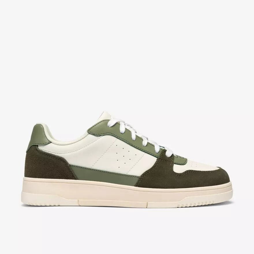 Mens Newick Lace Green Combination Sneakers Mens Newick Lace Green Combination Sneakers