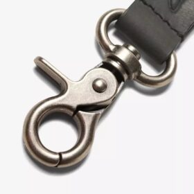 Mens Oiled Leather Key Fob Black Wallets