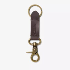 Mens Oiled Leather Key Fob Brown Wallets
