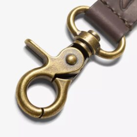 Mens Oiled Leather Key Fob Brown Wallets