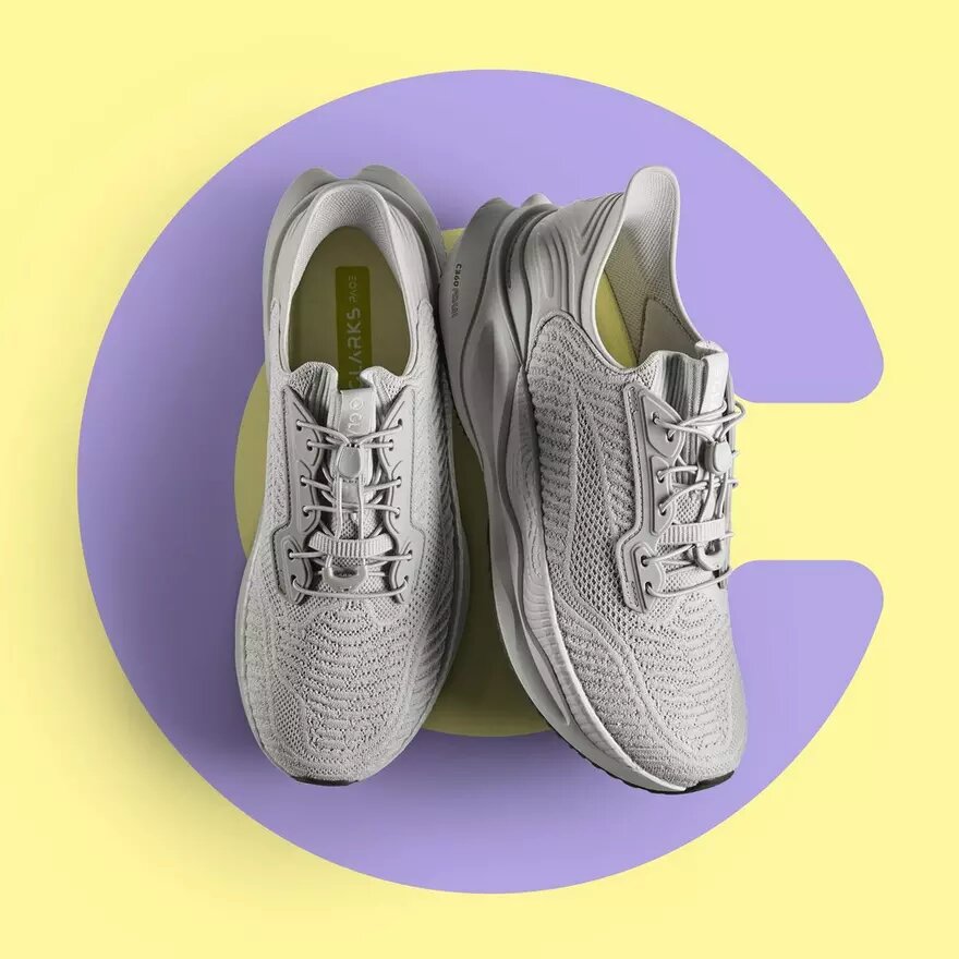 Mens Pace Rise Light Grey Sneaker Mens Pace Rise Light Grey Sneaker