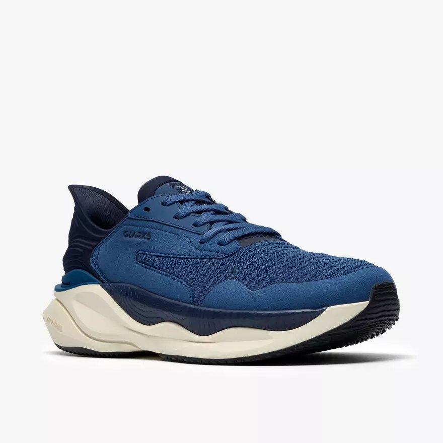 Mens Pace Walk Blue Sneakers Mens Pace Walk Blue Sneakers