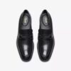 Mens Paulton Lo Black Leather Loafers Mens Paulton Lo Black Leather Loafers