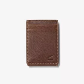 Mens Pebble Wide Money Clip Wallet Brown Us