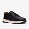 Mens Radwell Tie Black Leather Sneakers Mens Radwell Tie Black Leather Sneakers