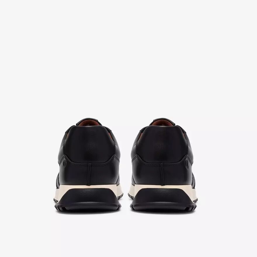 Mens Radwell Tie Black Leather Sneakers Mens Radwell Tie Black Leather Sneakers