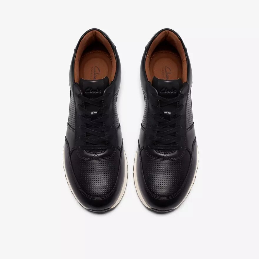 Mens Radwell Tie Black Leather Sneakers Mens Radwell Tie Black Leather Sneakers