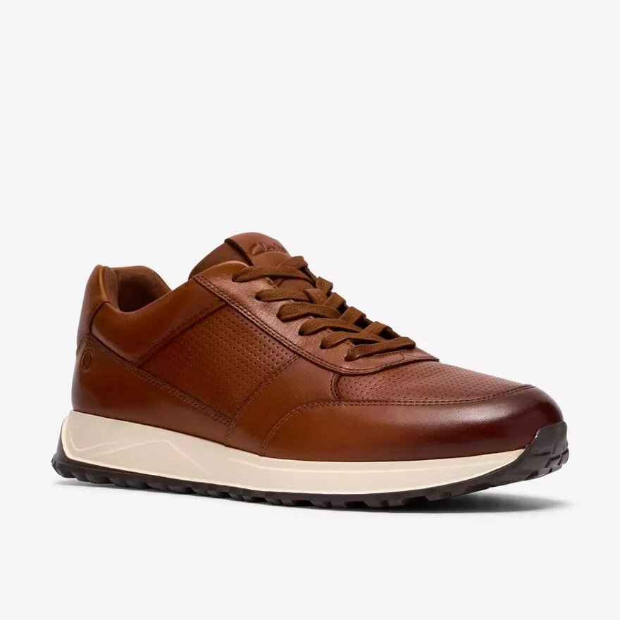 Mens Radwell Tie Tan Leather Sneakers Mens Radwell Tie Tan Leather Sneakers