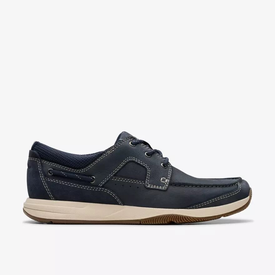 Mens Sailview Lace Navy Nubuck Boat Shoes Mens Sailview Lace Navy Nubuck Boat Shoes