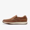 Mens Sailview Step Light Tan Nubuck Slip-On Boat Shoes Mens Sailview Step Light Tan Nubuck Slip-On Boat Shoes