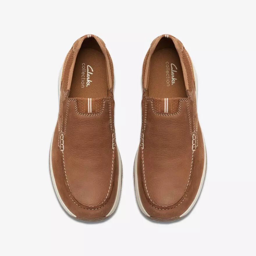 Mens Sailview Step Light Tan Nubuck Slip-On Boat Shoes Mens Sailview Step Light Tan Nubuck Slip-On Boat Shoes