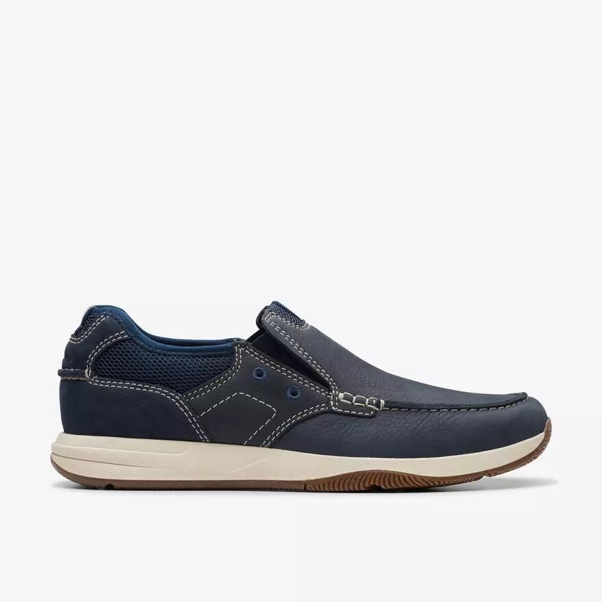 Mens Sailview Step Navy Nubuck Slip-On Boat Shoes Mens Sailview Step Navy Nubuck Slip-On Boat Shoes