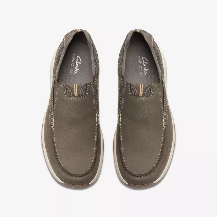 Mens Sailview Step Taupe Nubuck Slip-On Boat Shoes Mens Sailview Step Taupe Nubuck Slip-On Boat Shoes
