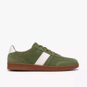 Mens Seco Speed Green Suede Sneakers