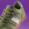Mens Seco Speed Green Suede Sneakers Mens Seco Speed Green Suede Sneakers