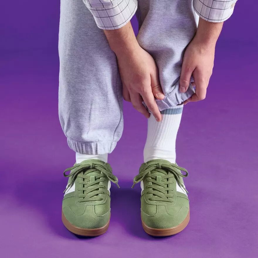 Mens Seco Speed Green Suede Sneakers Mens Seco Speed Green Suede Sneakers