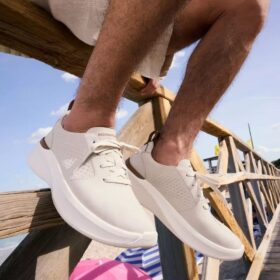 Mens Solevana Style off White Sneakers