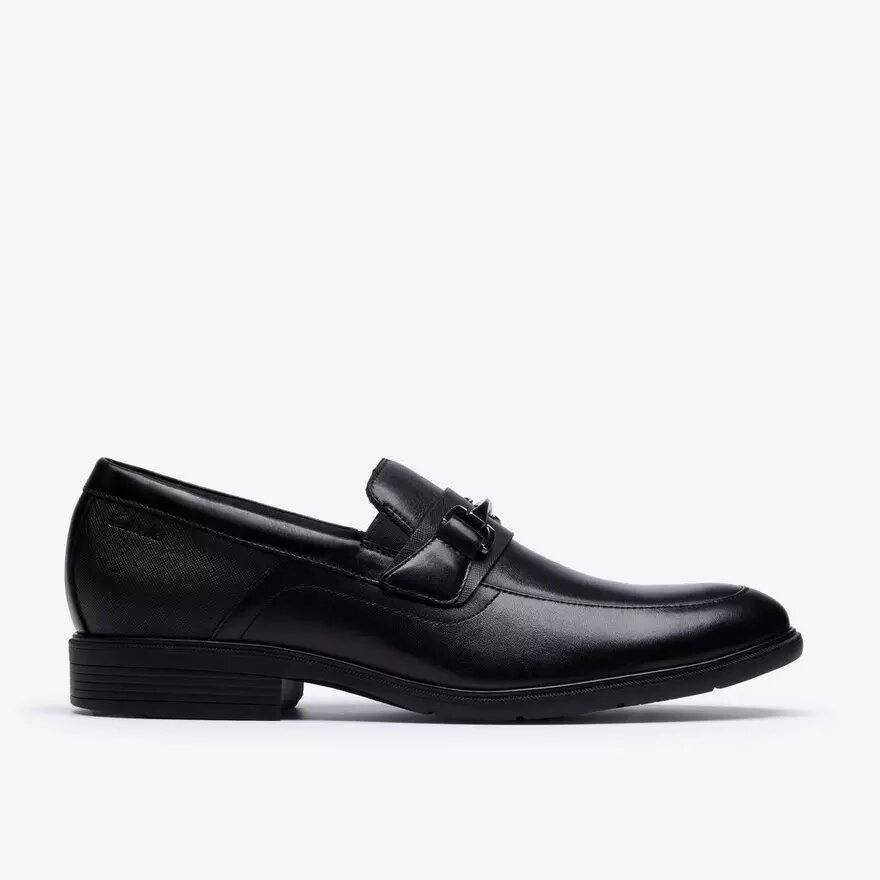 Mens Steadwell Bit Black Leather Loafers Mens Steadwell Bit Black Leather Loafers